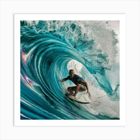 'Surfing' Art Print