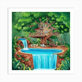 Tree House Art Print