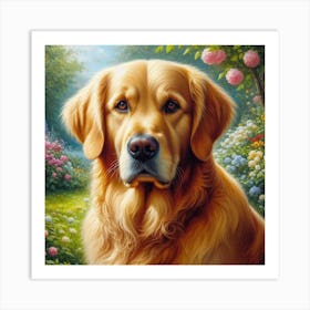 Cute dog Painting Art Print