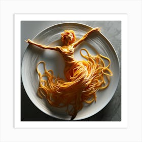 Spaghetti Dancer 1 Art Print