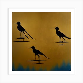 Bird Silhouettes Art Print