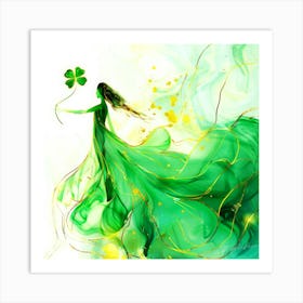 Clovers Aesthetics - St Patrick's Day Art Print