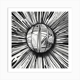 Basketball Ball Art Print