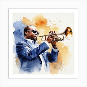 Jazz Trumpeter Art Print