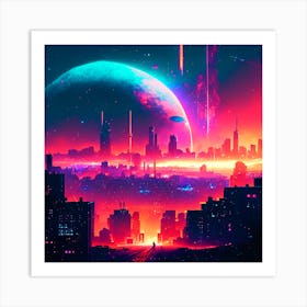 Future City 1 Art Print