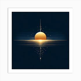 Golden Sun Art Print