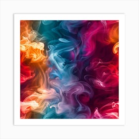 Abstract Smoke Background Art Print