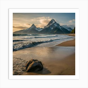 Sunrise On The Beach Art Print