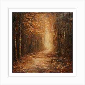 Autumn Path 2 Art Print