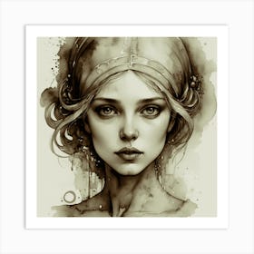 Girl In A Turban Art Print