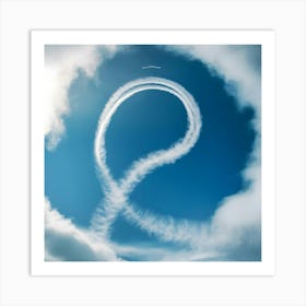 A Stunning Aerial View Of A High Speed Contrail Ai Ggyu P4askiuwhwyjvydma B79d7mbbqkqwpkbv Unrba Art Print