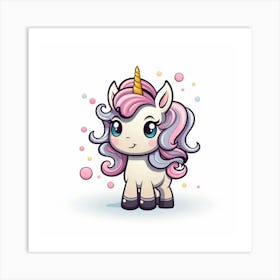 Cute Unicorn 283 Art Print