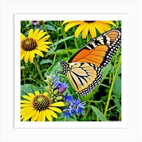 Butterflies Insect Lepidoptera Wings Antenna Colorful Flutter Nectar Pollen Metamorphosis (14) Art Print