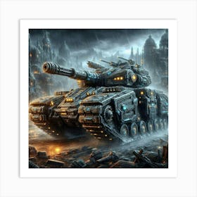 Bulky tank Art Print