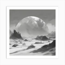 Moon In The Sky 3 Art Print