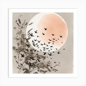 Birds In Flight Art Print