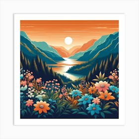 Landscape Painting Art Print