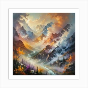 Smoky Mountains Art Print