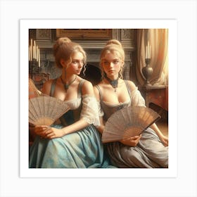 Two Renaissance Women Art Print