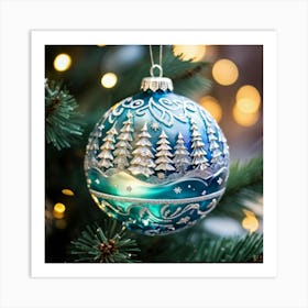 Christmas Tree Ornament 6 Art Print