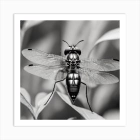 Black And White Insect Art Print