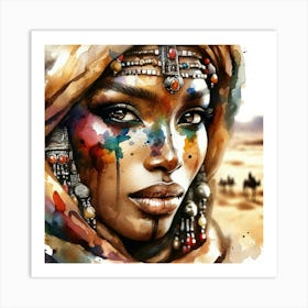 Powerful Tuareg Woman #5 Art Print