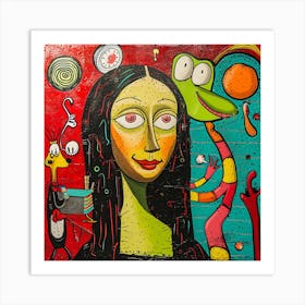 Mona Lisa 4 Art Print