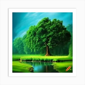 Tree In The Forest Art Print