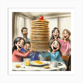 Pancakes For Breakfast 6 Art Print