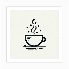 Coffee Cup With Steam 21 Art Print