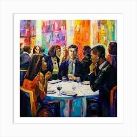 Dinner Party Art Print