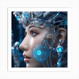 Futuristic Woman 9 Art Print