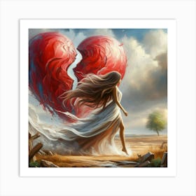 Broken Heart 2 Art Print