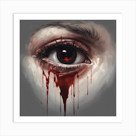 Bloody Eye Art Print