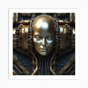 Futuristic Woman 63 Art Print