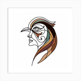 Woman'S Head Art Print