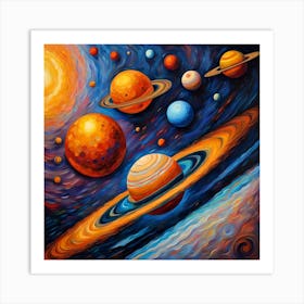 Solar System Art Print