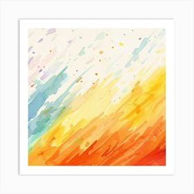 Abstract Watercolor Painting 5 Art Print