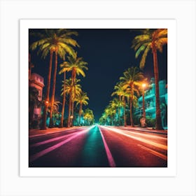 Street At Night Art Print