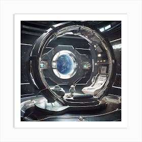 Space Station Interior Art Print