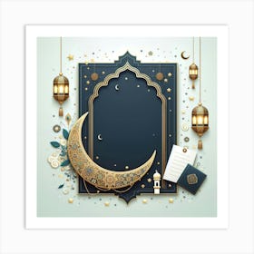 Muslim Holiday Greeting Card 5 Art Print