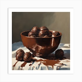 Chocolate Truffles Art Print