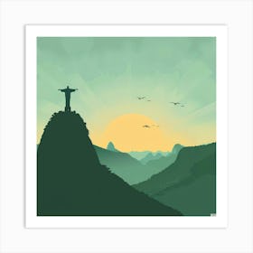 Sunset In Rio 2 Art Print