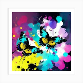 Butterfly Painting 186 Art Print