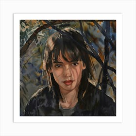 Portrait Of A Girl Art Print