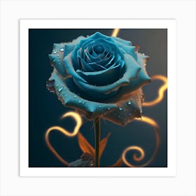 Realistic Best Quality Masterpiece13 Blue Art Print