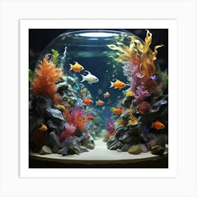 Aquarium In A Glass Dome Art Print