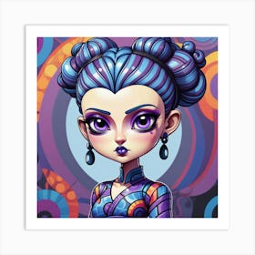 Kaleidoscope Girl Art Print