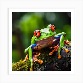 Colorful Tree Frog 2 Art Print