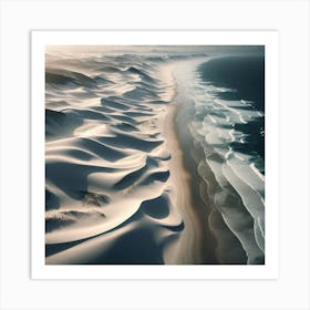 White Sand Beach Art Print